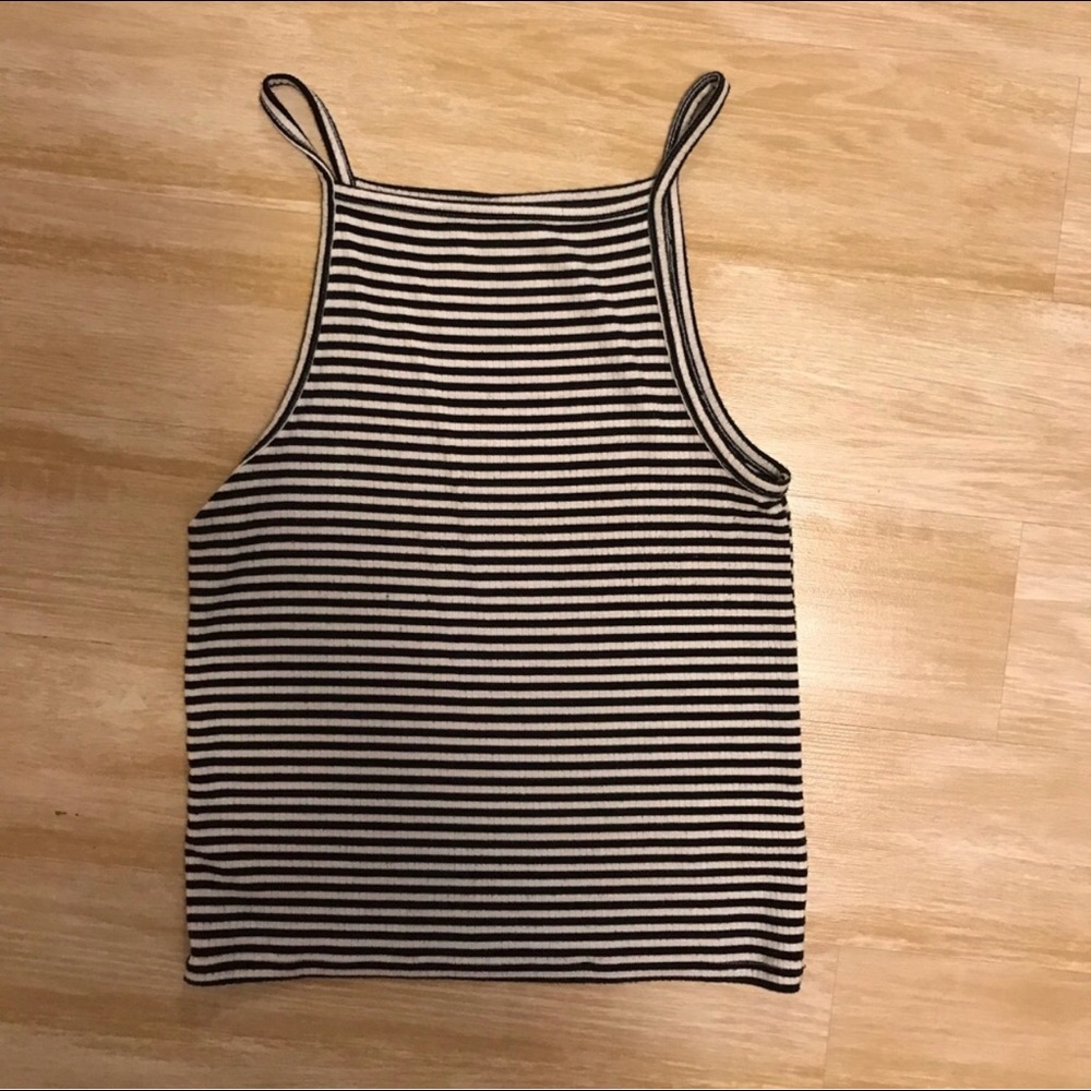 Striped halter top